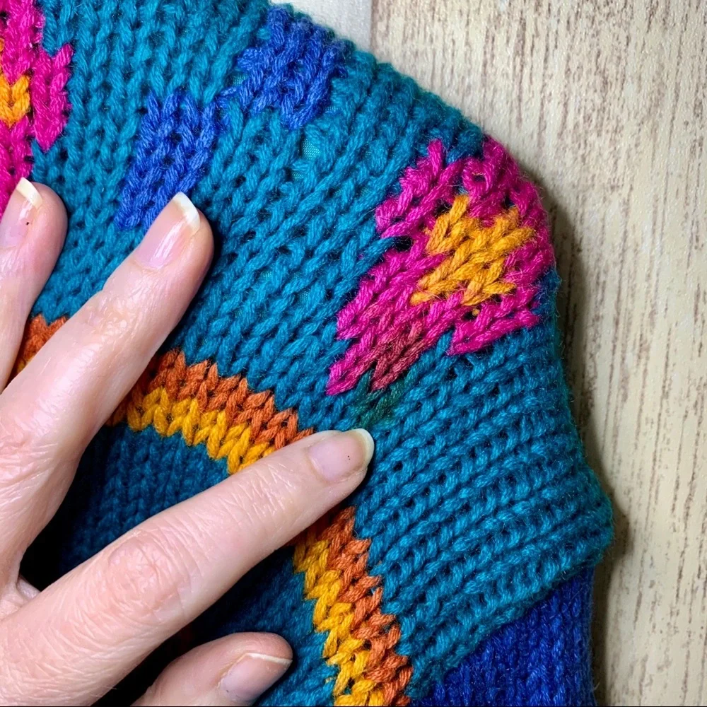 Vintage 1980s Aztec Print Sweater